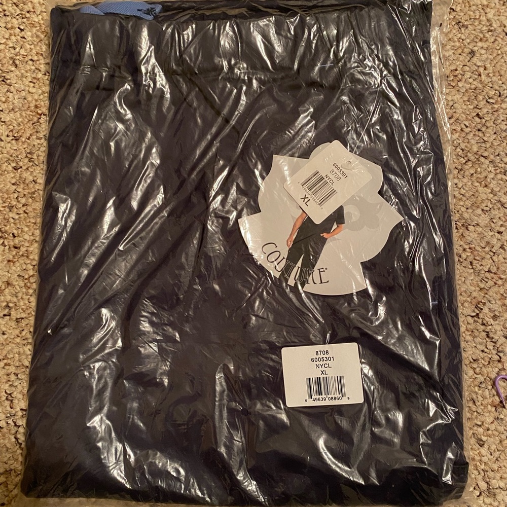 Med Couture mens navy blue scrub pants size xl new with tags.